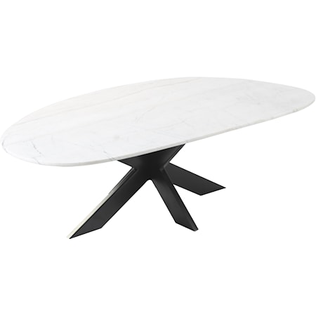 Contemporary Oval Coffee Table