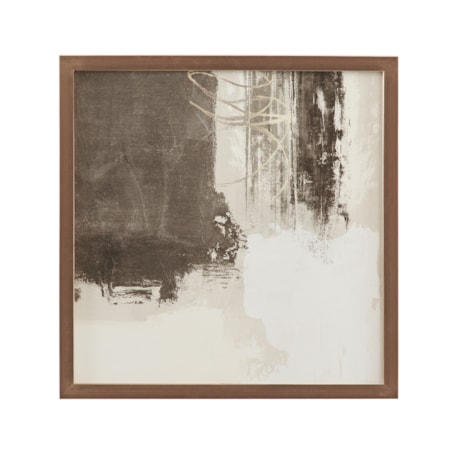 Neutral Contrast Section Framed Print