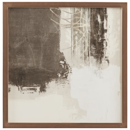 Neutral Contrast Section Framed Print