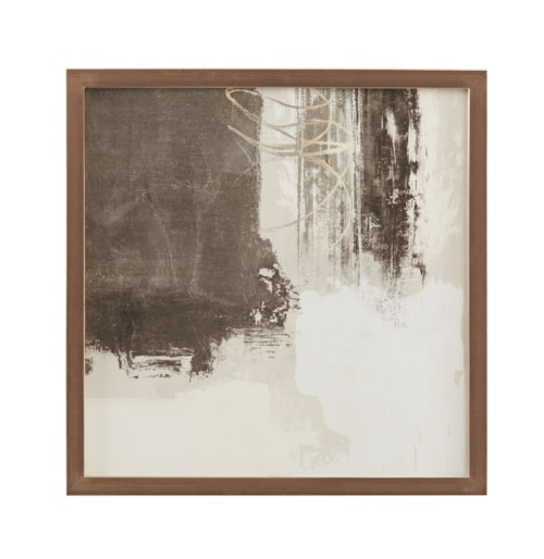 Neutral Contrast Section Framed Print