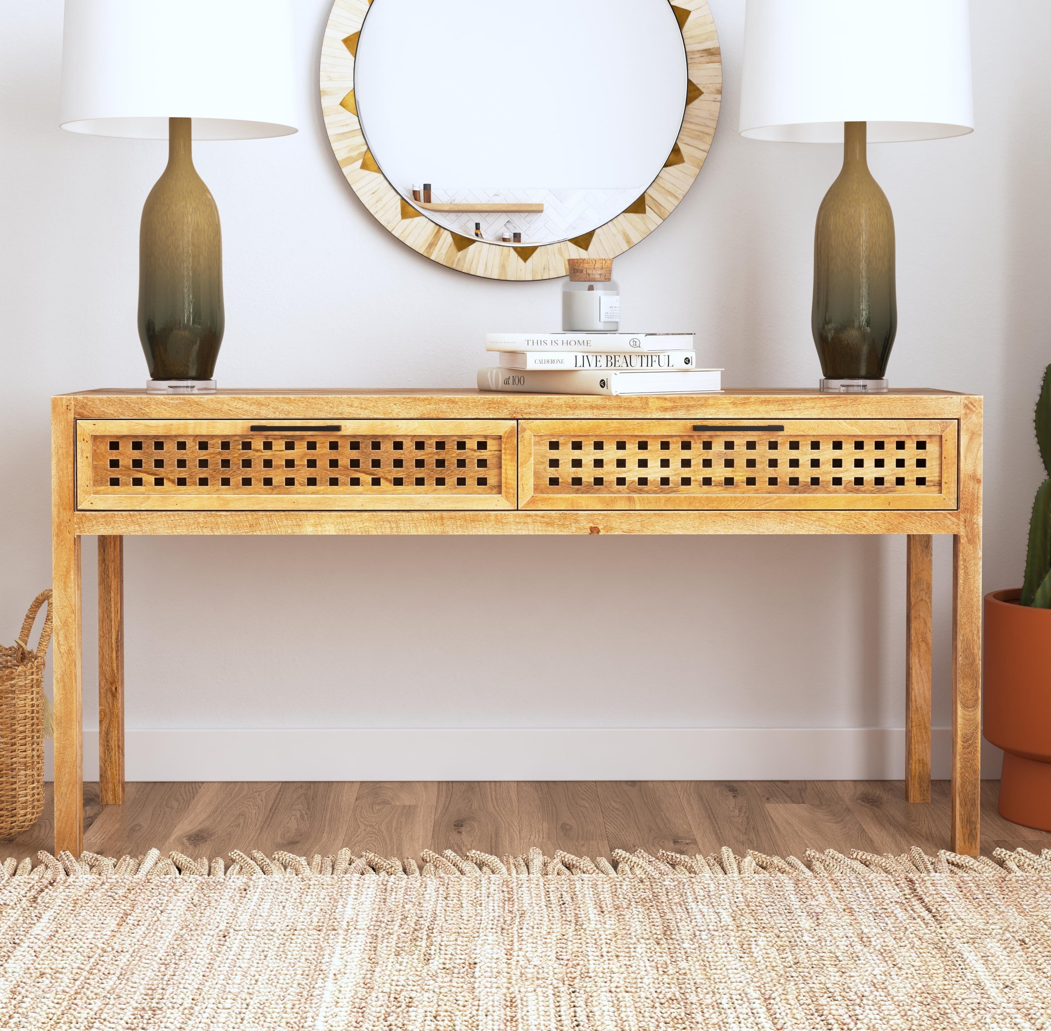 Bassett Mirror Pentak Console Table