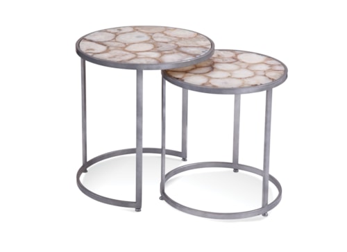 Contemporary Delia Bunching Accent Table