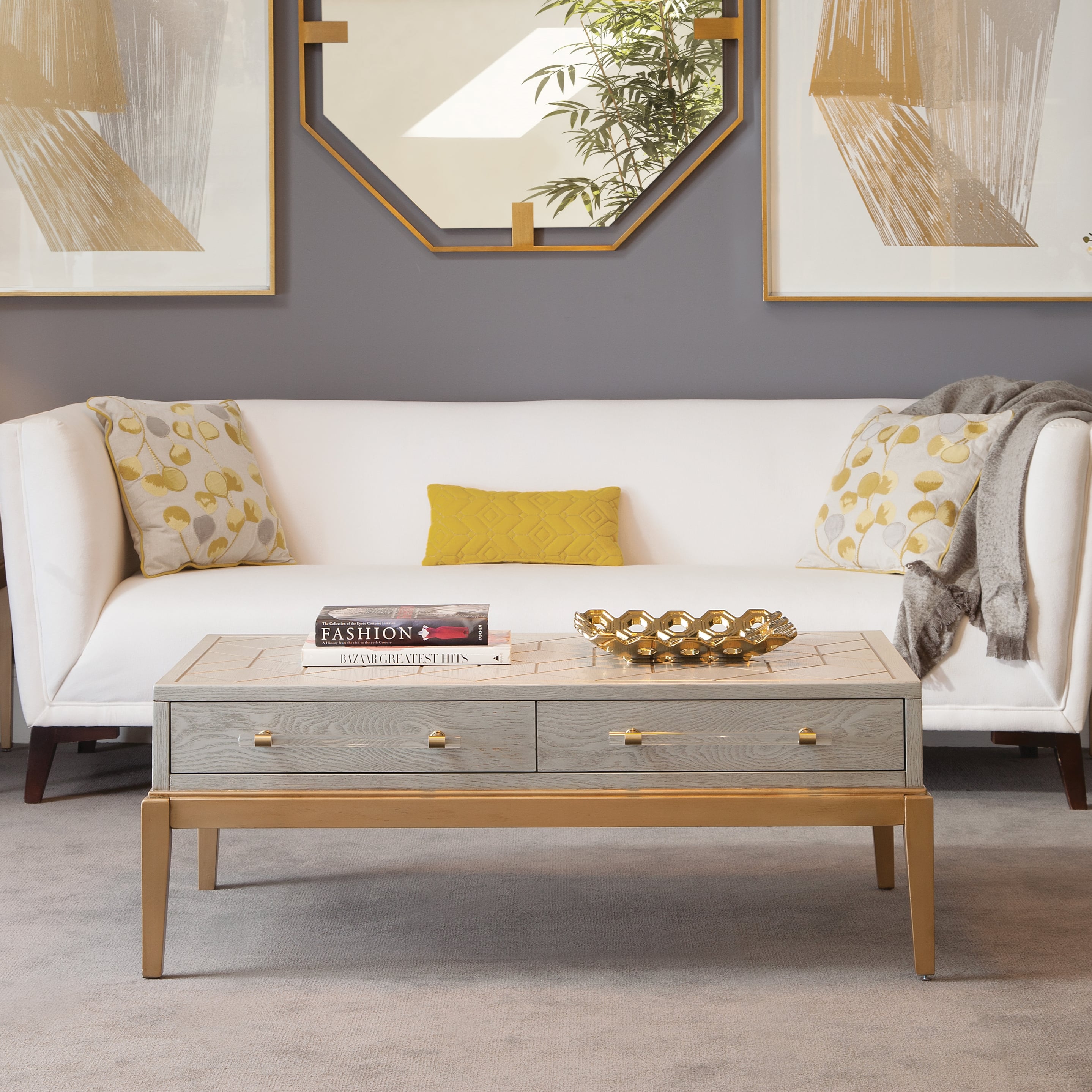 Perrine Wood Rectangular Cocktail Table