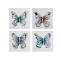 Metallic Butterflies (S/4)