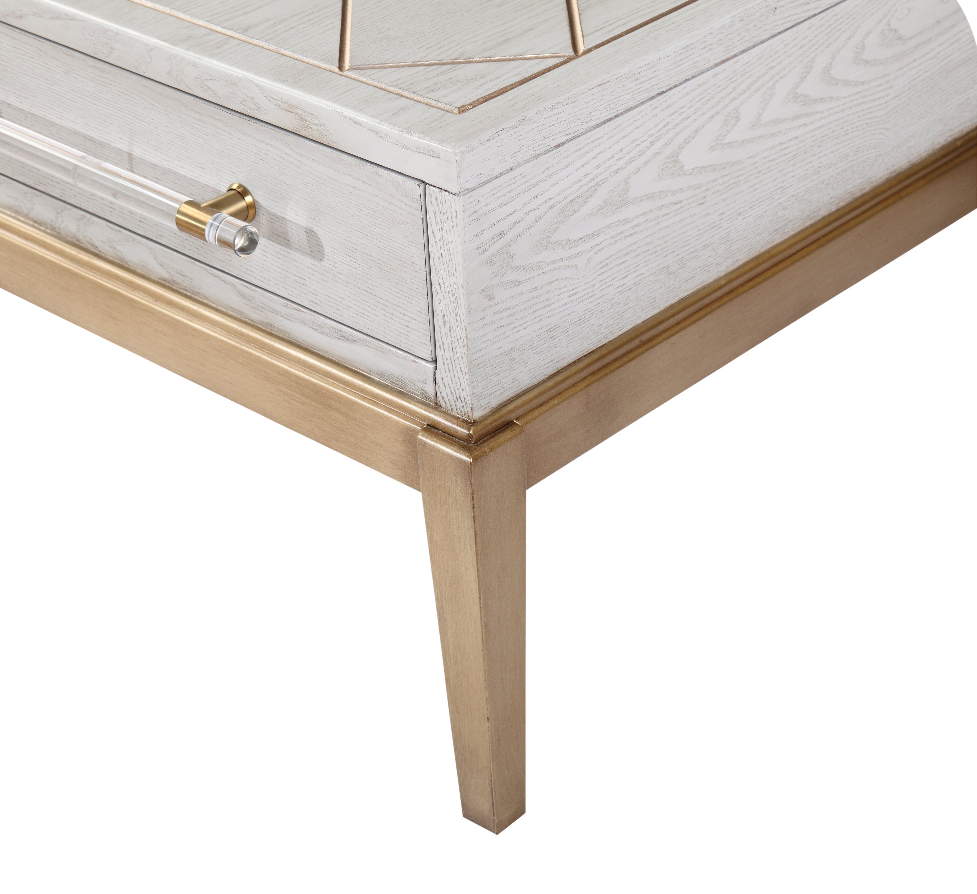 Perrine White Cocktail Table