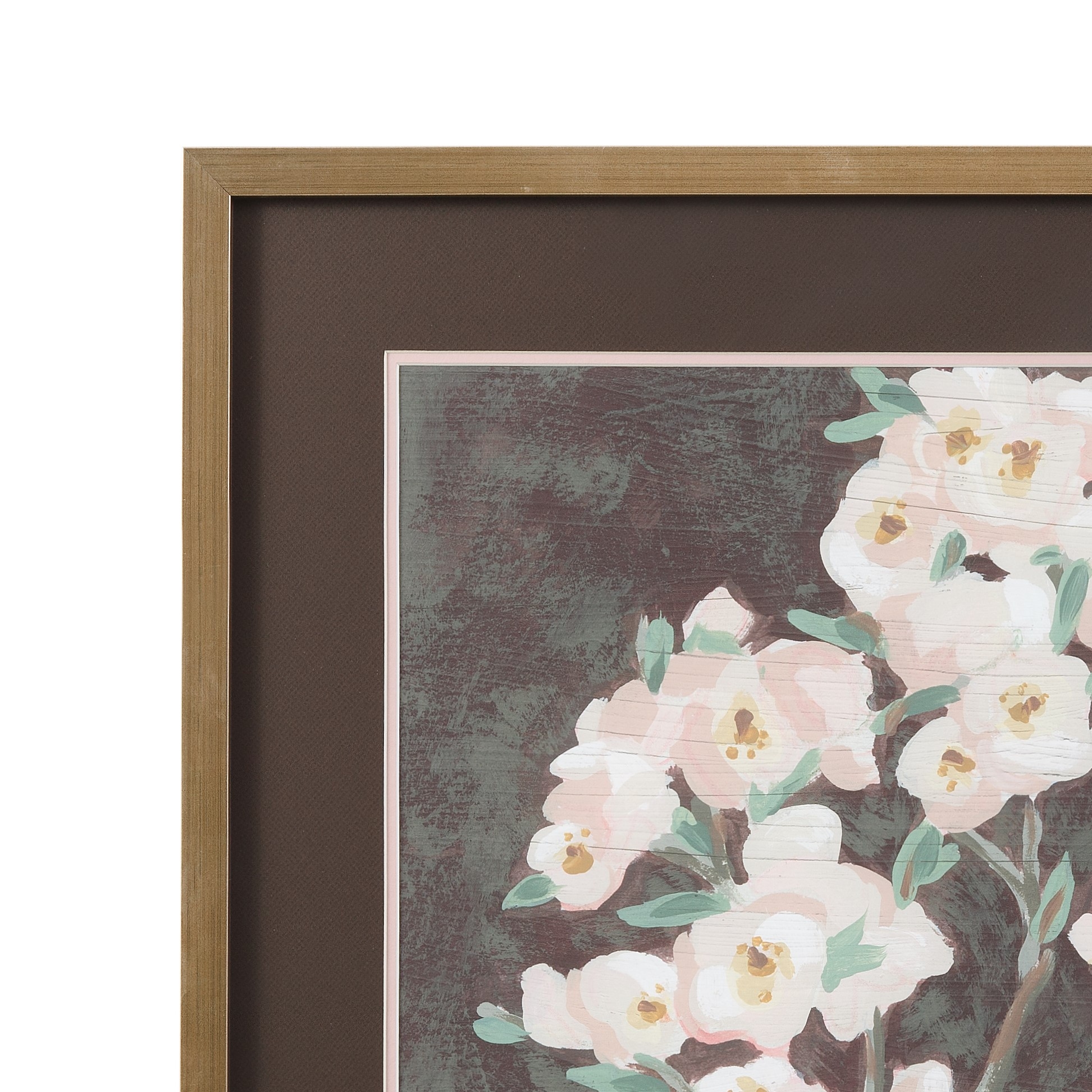 Bassett Mirror Art Branch Burgundy I Framed Print