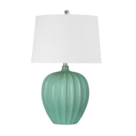 Lotus Seafoam Table Lamp