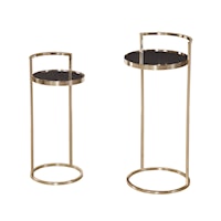 Contemporary Carrillo Set of 2 Nesting Accent Tables