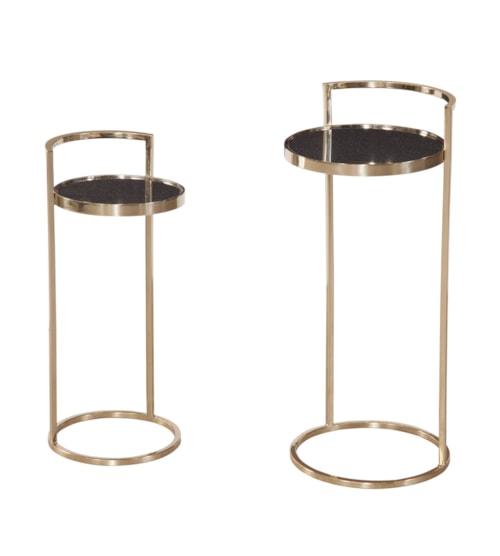Contemporary Carrillo Set of 2 Nesting Accent Tables