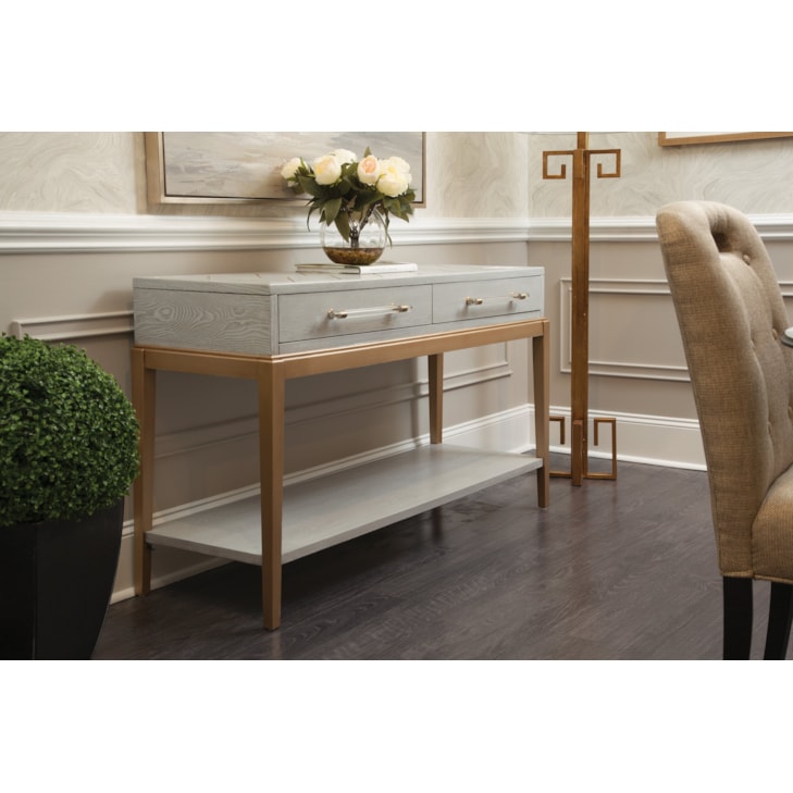 Bassett Mirror Perrine Perrine Wood Console Table