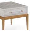 Bassett Mirror Perrine Perrine Wood Rectangular End Table