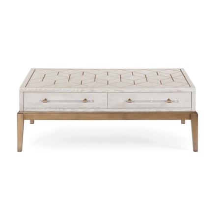 Perrine White Cocktail Table