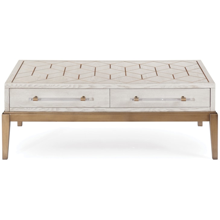 Bassett Mirror Perrine Perrine White Cocktail Table