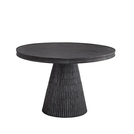 Contemporary Single Pedestal Round Dining Table