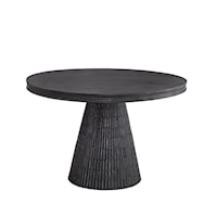 Contemporary Single Pedestal Round Dining Table