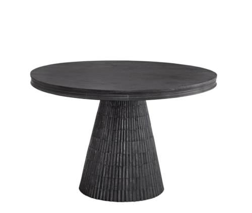 Contemporary Single Pedestal Round Dining Table