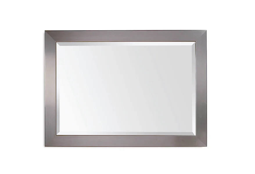  Stainless Wall Mirror  by Bassett Mirror at Esprit Decor Home Furnishings