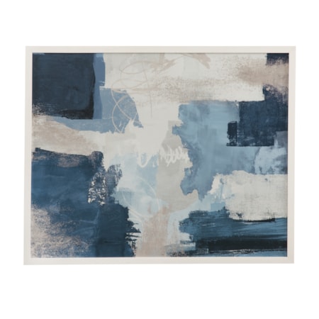 Blue Construction Framed Print