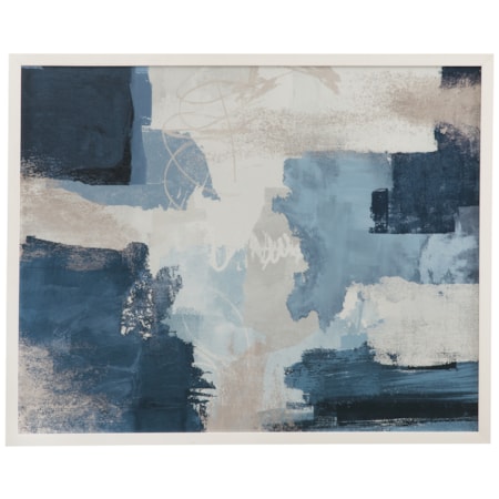Blue Construction Framed Print