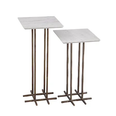 Contemporary 2-Piece Accent Table Set