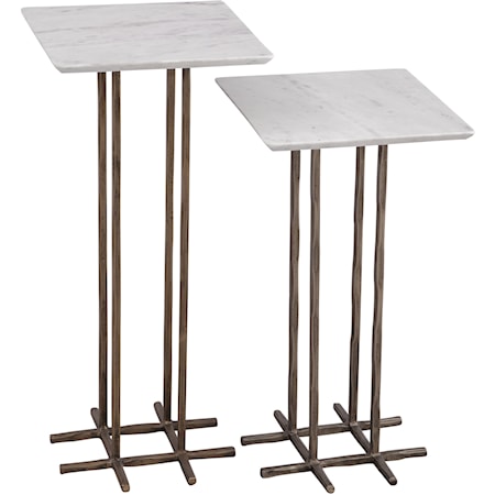 Contemporary 2-Piece Accent Table Set