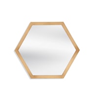 Contemporary Hexagonal Wall Mirror