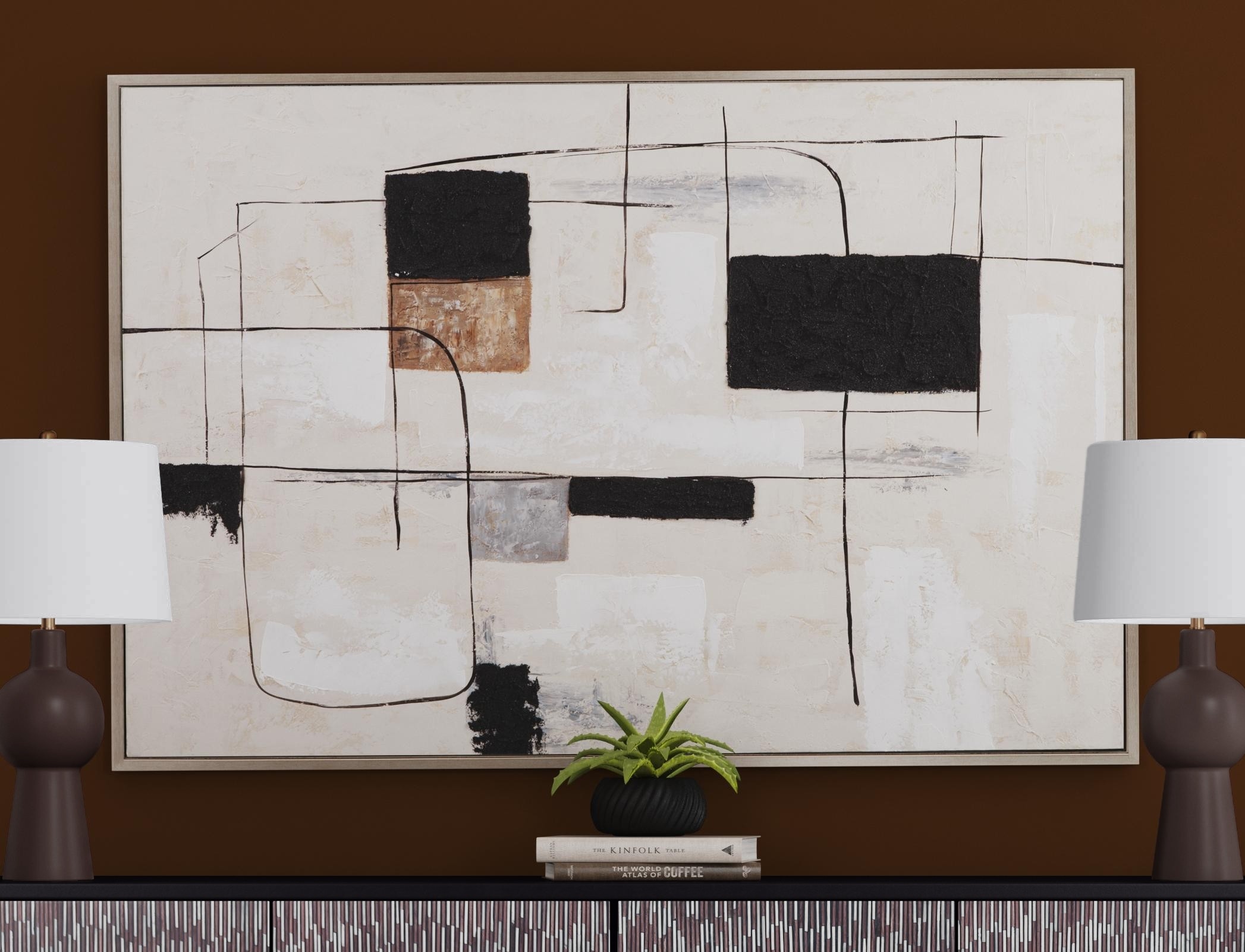 Bassett Mirror Canvas Art Quartershot Framed Canvas