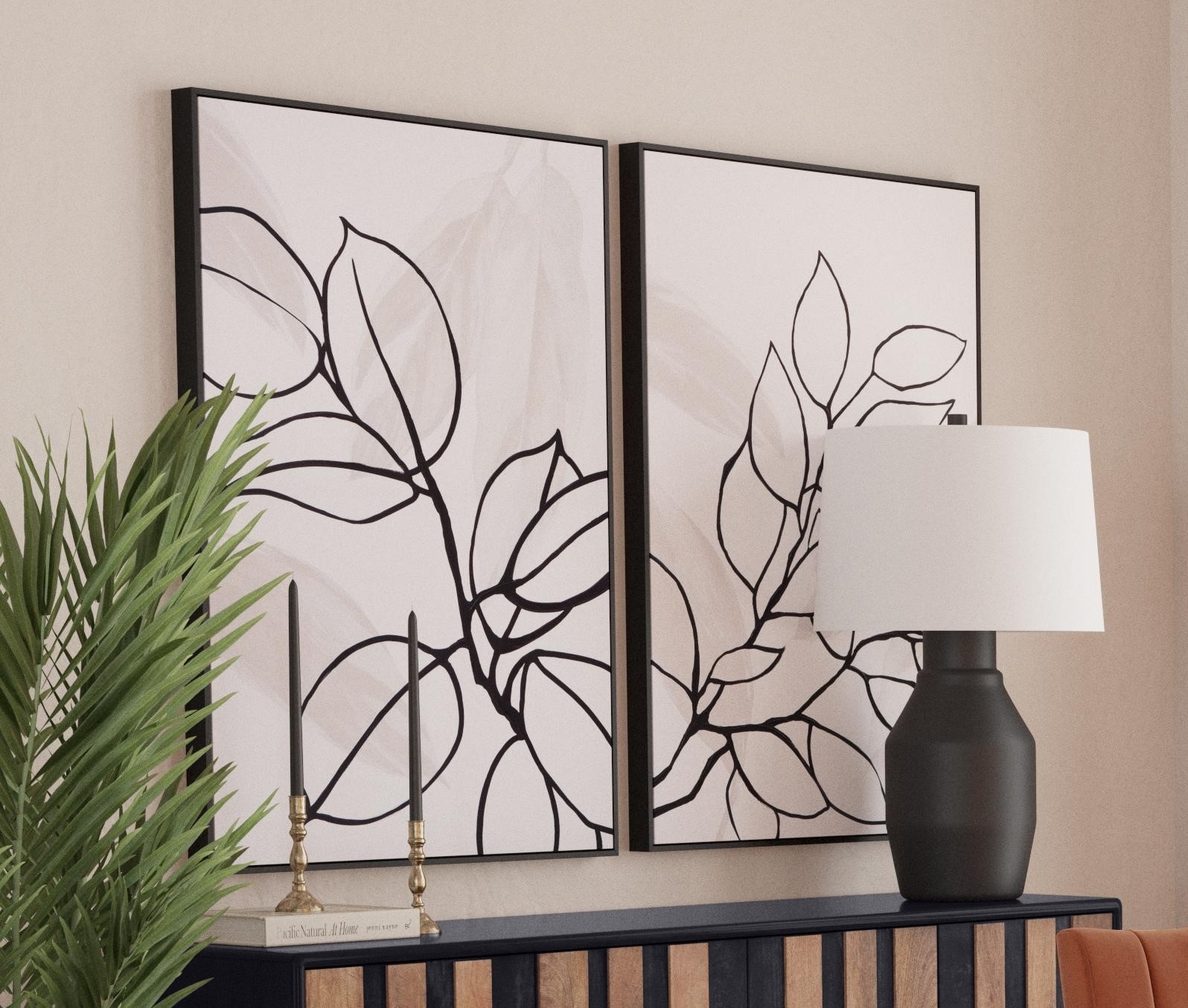 Harmony I Framed Canvas