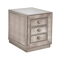 Glam 3-Drawer Chairside Chest