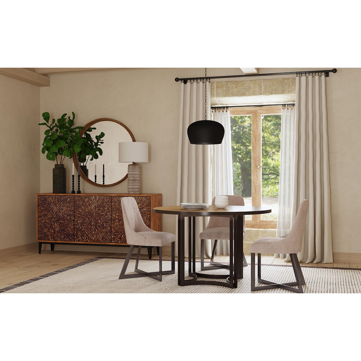 Bassett Mirror Trucco Dining Table