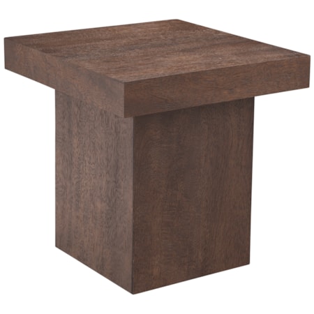 Padula Brown Oak Large End Table