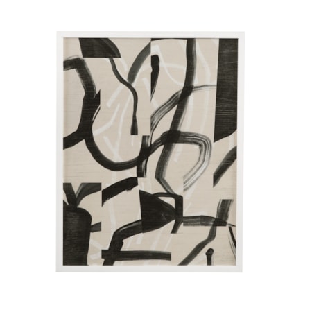 Ink Maze II Framed Print