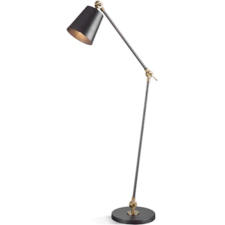 Contemporary Brass Floor Lamp