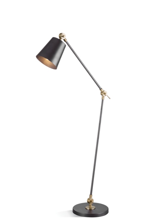 Contemporary Brass Floor Lamp
