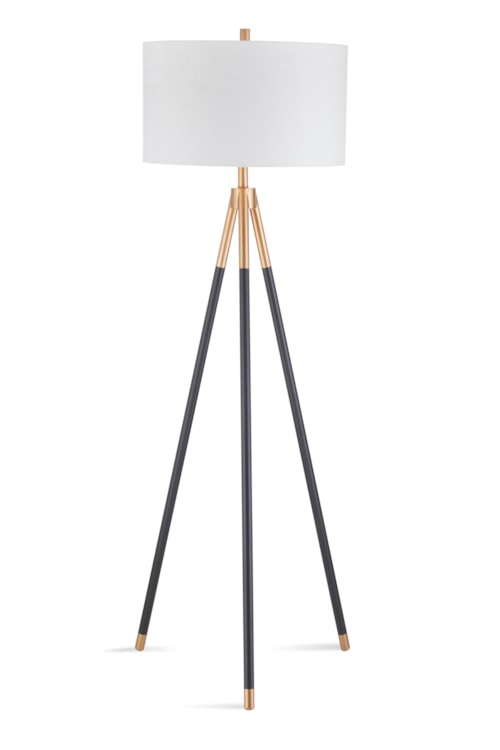 Mid-Century Modern Metal Floor Lamp