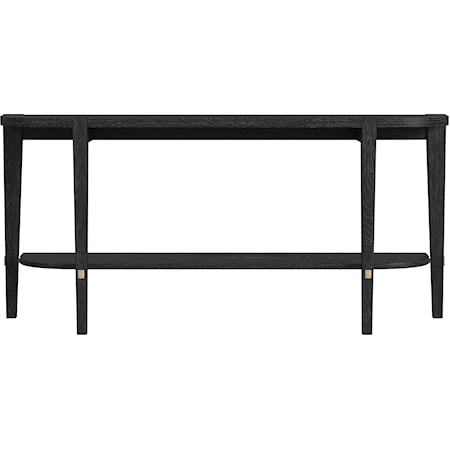 Transitional Console Table with Storage