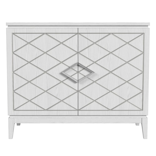 Contemporary 2-Door Chest with Adjustable Shelf