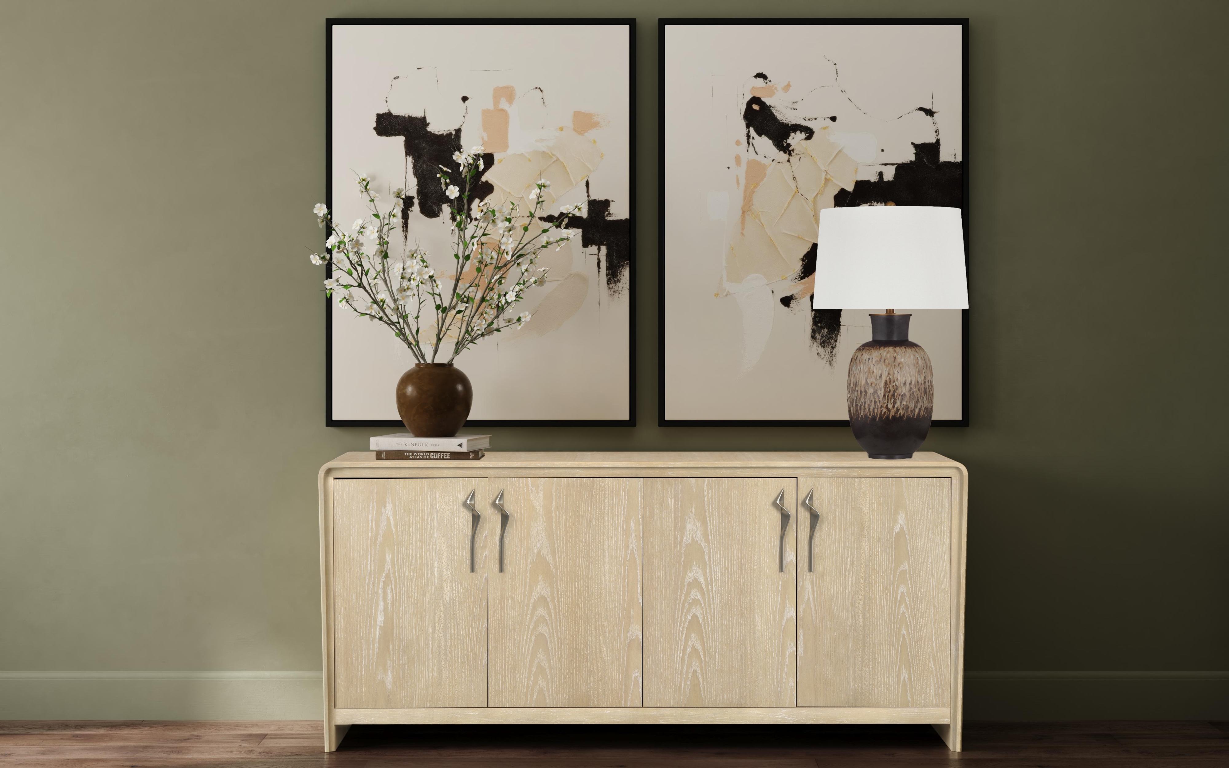Bassett Mirror Canvas Art Intuitive Framed Canvas S/2