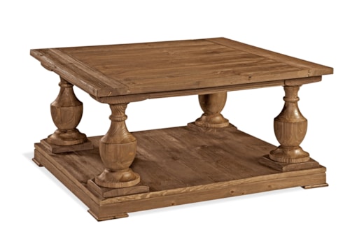 Traditional Cocktail Table with Storage
