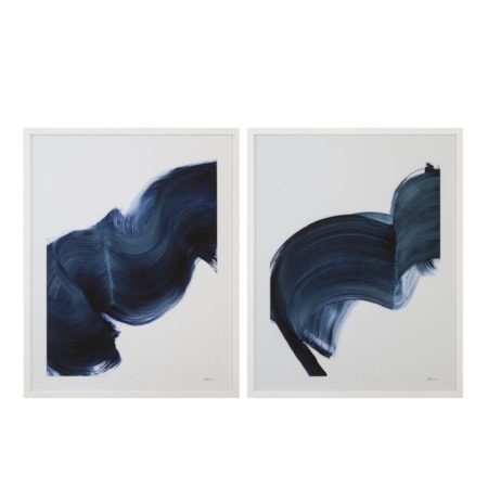 Passing Waves Framed Print Set Of 2