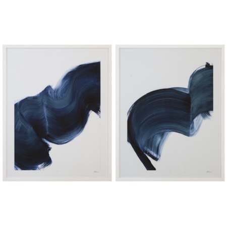 Passing Waves Framed Print Set Of 2