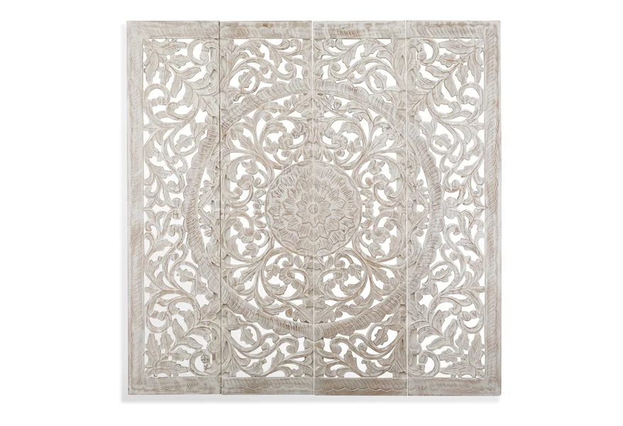  In the Garden Wall Panels Set of 4 by Bassett Mirror at Esprit Decor Home Furnishings