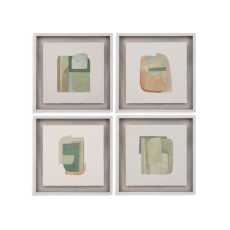 Color Structure Framed Print Set Of 4