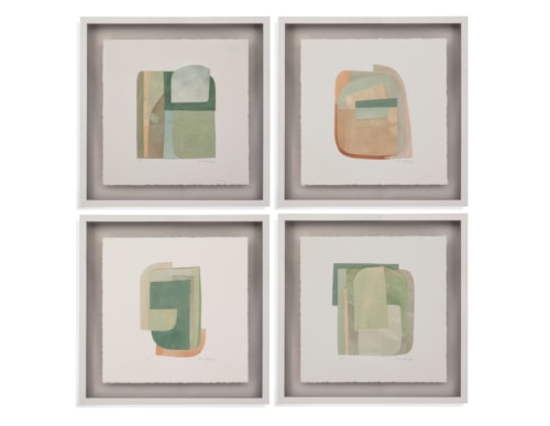 Color Structure Framed Print Set Of 4