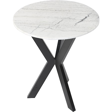 Contemporary Round End Table