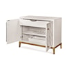 Bassett Mirror Perrine Perrine White Bar Cabinet