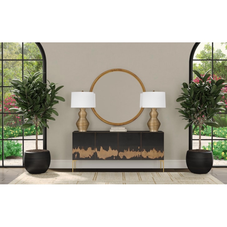 Bassett Mirror Servers Kali Iron Sideboard