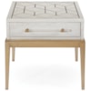 Bassett Mirror Perrine Perrine White End Table