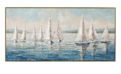 Sailing Day Framed Canvas