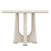 Contemporary Round Pedestal Dining Table
